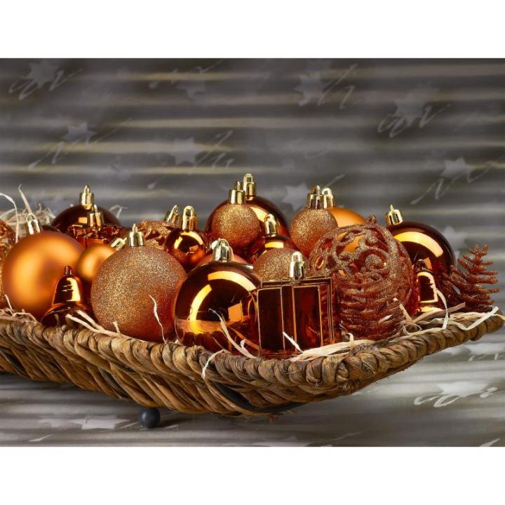 Set met boompiek, 101-delig, kerstboomversiering