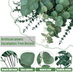 30 stuks eucalyptus decoratie, eucalyptus, kunsttakken, bladeren, decoratie, kunst, decoratieve takken, eucalyptus, bladeren, , groen, namaak voor tafeldecoratie, bruiloft, tuin,