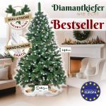 Künstlicher Weihnachtsbaum 240 cm Diamantkiefer mit Kunstschne Weihnachtsbaum Künstlich