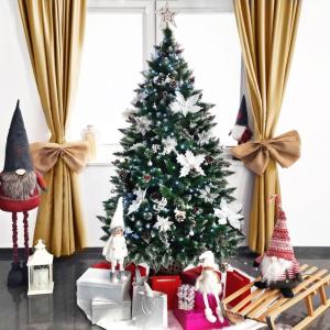 Kunstkerstboom, 250 cm, diamantgrenen met kunstboom, kunstkerstboom