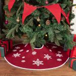 75 cm kerstboomrok rood jute kerstboomtapijt ornamenten decoratie voor Kerstmis