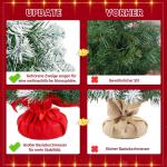 90 cm kerstboom met sneeuw, mini kunstkerstboom, tafel-kerstboom, kerstdecoratie, materiaal pvc, incl. cementbasis