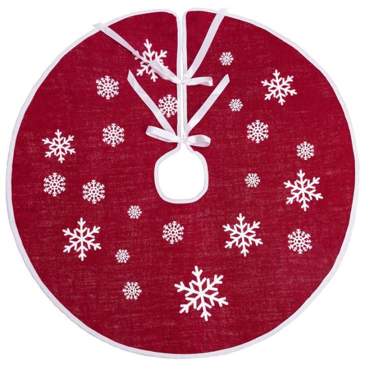 75 cm kerstboomrok rood jute kerstboomtapijt ornamenten decoratie voor Kerstmis