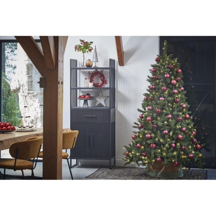 788042 Kunstkerstboom Forest Frosted Pine Hoogte 215 cm Diameter 140 cm, Takken 1248, groen