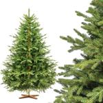 Kunstkerstboom 180 cm Alpentanne Premium met houten kerstboomstandaard | kunstkerstboom met natuurgetrouwe spuitgietelementen | Made in EU |