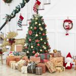 Kunstkerstboom met ledverlichting, 152,5 cm, met 396 takken en 200 warmwitte en meerkleurige lampen, 9 lichtmodi, inklapsysteem, kerstboom, dennenboom, kunstboom, groen