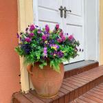 9-bundel multispecies outdoor bulk nepplanten plastic bloemen voor buiten tuin woondecoratie, van (magenta & lavendel, 9)