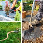 26610 10er-Packung 15 cm Kunstgrasanker aus Metall | Strapazierfähige U-Stifte | Mehrzweck-Erdanker | Gartenzubehör, grün