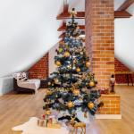 Realistische Kunstmatige Kerstboom Fir Xmas Tree | Afmetingen: 220 cm | Opvouwbare Vakantie Decor | Diepgroene Dichte Takken Stabiele Stand | Binnen & Buiten