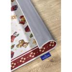 Design tapijt Nostalgic - Toy's Delight - kerstboomdeken, kerstboom voor woonkamer, slaapkamer, eetkamer, hal - rood meerkleurig, 160 x 230 cm