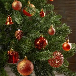 Set met boompiek, 101-delig, kerstboomversiering
