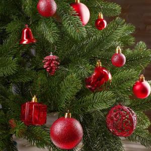 Set met boompiek, 101-delig, kerstboomversiering