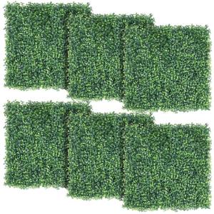 12 stuks plantenwand, klimop, inkijkbescherming, uv-bescherming, 50 x 50 cm, uv-bescherming, , heggenplanten, windbescherming, decoratie voor muur, balkon, tuin, groen