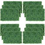 12 stuks kunstklimop voor de tuin, inkijkbescherming, 60 x 40 cm, wand met schaduwnet, kunstmatige heg, klimop, inkijkbescherming, uv-bescherming, voor balkon, tuinheggen